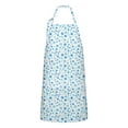 thumbnail image 1 of Blue Christmas Snowflake Apron-Garden Aprons for Women with Pockets-Cotton Linen Waterproof Kitchen Cooking Gardening Aprons Adjustable for Kitchen,Cooking,BBQ and Salon 32"x27", 1 of 7