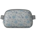 thumbnail image 1 of Blue Christmas Snowflake Pattern Cute Fanny Packs for Women,Travel Waterproof Crossbody Fanny Bags Waist Purse for Women Anti Theft Adjustable Strap for Running Travel Cycling, 1 of 6