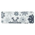 thumbnail image 1 of Blue Christmas Snowflake Pattern Kitchen Rug Mat,Kitchen Runner Rugs Non Skid Washable,Decorative Kitchen Floor Mats for Kitchen,Sink,Laundry,17"x47.2", 1 of 7