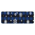 thumbnail image 1 of Blue Christmas Snowflake Pattern Kitchen Rug Mat,Kitchen Runner Rugs Non Skid Washable,Decorative Kitchen Floor Mats for Kitchen,Sink,Laundry,17"x47.2", 1 of 7