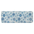 thumbnail image 1 of Blue Christmas Snowflake Pattern Kitchen Rug Mat,Kitchen Runner Rugs Non Skid Washable,Decorative Kitchen Floor Mats for Kitchen,Sink,Laundry,17"x47.2", 1 of 7