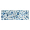 thumbnail image 1 of Blue Christmas Snowflake Pattern Kitchen Rug Mat,Kitchen Runner Rugs Non Skid Washable,Decorative Kitchen Floor Mats for Kitchen,Sink,Laundry,17"X47", 1 of 5