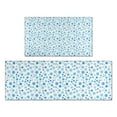 thumbnail image 1 of Blue Christmas Snowflake Pattern Kitchen Rugs Sets Of 2,Anti Fatigue Kitchen Mat Rugs Non Slip Washable,Decorative Kitchen Floor Mats for Kitchen,Sink,Laundry,17"x30"+17"x47", 1 of 7