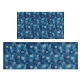 thumbnail image 1 of Blue Christmas Snowflake Pattern Kitchen Rugs Sets Of 2,Anti Fatigue Kitchen Mat Rugs Non Slip Washable,Decorative Kitchen Floor Mats for Kitchen,Sink,Laundry,17"x30"+17"x47", 1 of 7