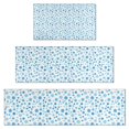 thumbnail image 1 of Blue Christmas Snowflake Pattern Kitchen Rugs Sets Of 3,Kitchen Runner Rugs Non Skid Washable,Decorative Kitchen Floor Mats for Kitchen,Sink,Laundry,17"x30"+ 17"x47" + 17"x59", 1 of 6