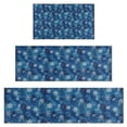thumbnail image 1 of Blue Christmas Snowflake Pattern Kitchen Rugs Sets Of 3,Kitchen Runner Rugs Non Skid Washable,Decorative Kitchen Floor Mats for Kitchen,Sink,Laundry,17"x30"+ 17"x47" + 17"x59", 1 of 6