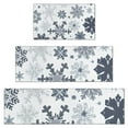 thumbnail image 1 of Blue Christmas Snowflake Pattern Kitchen Rugs Sets Of 3,Kitchen Runner Rugs Non Skid Washable,Decorative Kitchen Floor Mats for Kitchen,Sink,Laundry,17"x30"+ 17"x47" + 17"x59", 1 of 6