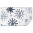 thumbnail image 1 of Blue Christmas Snowflake Pattern Rectangle Tablecloth 60"x102",Waterproof Polyester Rectangle Table Cloth, Wipeable Spillproof Polyester Tablecloth for Dining, Camping, Indoor and Outdoor, 1 of 6