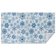 thumbnail image 1 of Blue Christmas Snowflake Pattern Rectangle Tablecloth 60"x102",Waterproof Polyester Rectangle Table Cloth, Wipeable Spillproof Polyester Tablecloth for Dining, Camping, Indoor and Outdoor, 1 of 6