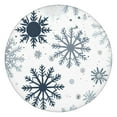 thumbnail image 1 of Blue Christmas Snowflake Pattern Round Fitted Tablecloth with Elastic Edge,Dining Table Cover Waterproof,Outdoor Round Tablecloth for Camping,Dining,Indoor and Outdoor, 1 of 7