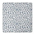 thumbnail image 1 of Blue Christmas Snowflake Pattern Square Fitted Tablecloth with Elastic Edge,Square Table Cover,Washable Elastic Table Cover for Home Kitchen Party Decor 34"x34", 1 of 6