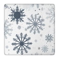 thumbnail image 1 of Blue Christmas Snowflake Pattern Square Fitted Tablecloth with Elastic Edge,Square Table Cover,Washable Elastic Table Cover for Home Kitchen Party Decor 36"x36", 1 of 6