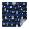thumbnail image 1 of Blue Christmas Snowflake Pattern Square Tablecloth,Waterproof Square Table Cover,Wipeable Spillproof Washable Table Cover for Home Kitchen Party Decor 42"X42"(107x107cm), 1 of 6