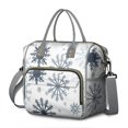 thumbnail image 1 of Blue Christmas Snowflake Pattern Womens Lunch Box for Work,Insulated Large Lunch Bag for Tween and Teen,Loncheras Para Mujer,Leakproof Adult Lunch Bag for Work,Beach,Travel,Picnic,Camping, 1 of 7
