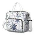 thumbnail image 1 of Blue Christmas Snowflake Pattern Womens Lunch Box for Work,Insulated Large Lunch Bag for Tween and Teen,Loncheras Para Mujer,Leakproof Adult Lunch Bag for Work,Beach,Travel,Picnic,Camping, 1 of 7