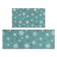 thumbnail image 1 of Blue Christmas Snowflake and Star Pattern Kitchen Rugs Sets Of 2,Anti Fatigue Kitchen Mat Rugs Non Slip Washable,Decorative Kitchen Floor Mats for Kitchen,Sink,Laundry,17"x30"+17"x47", 1 of 7