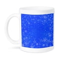 thumbnail image 1 of 3dRose, Blue Christmas Snowflakes Falling- Holiday Art- Snow, 15oz Mug, 1 of 7