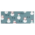 thumbnail image 1 of Blue Christmas Snowman Pattern Kitchen Rug Mat,Kitchen Runner Rugs Non Skid Washable,Decorative Kitchen Floor Mats for Kitchen,Sink,Laundry,17"X47", 1 of 5