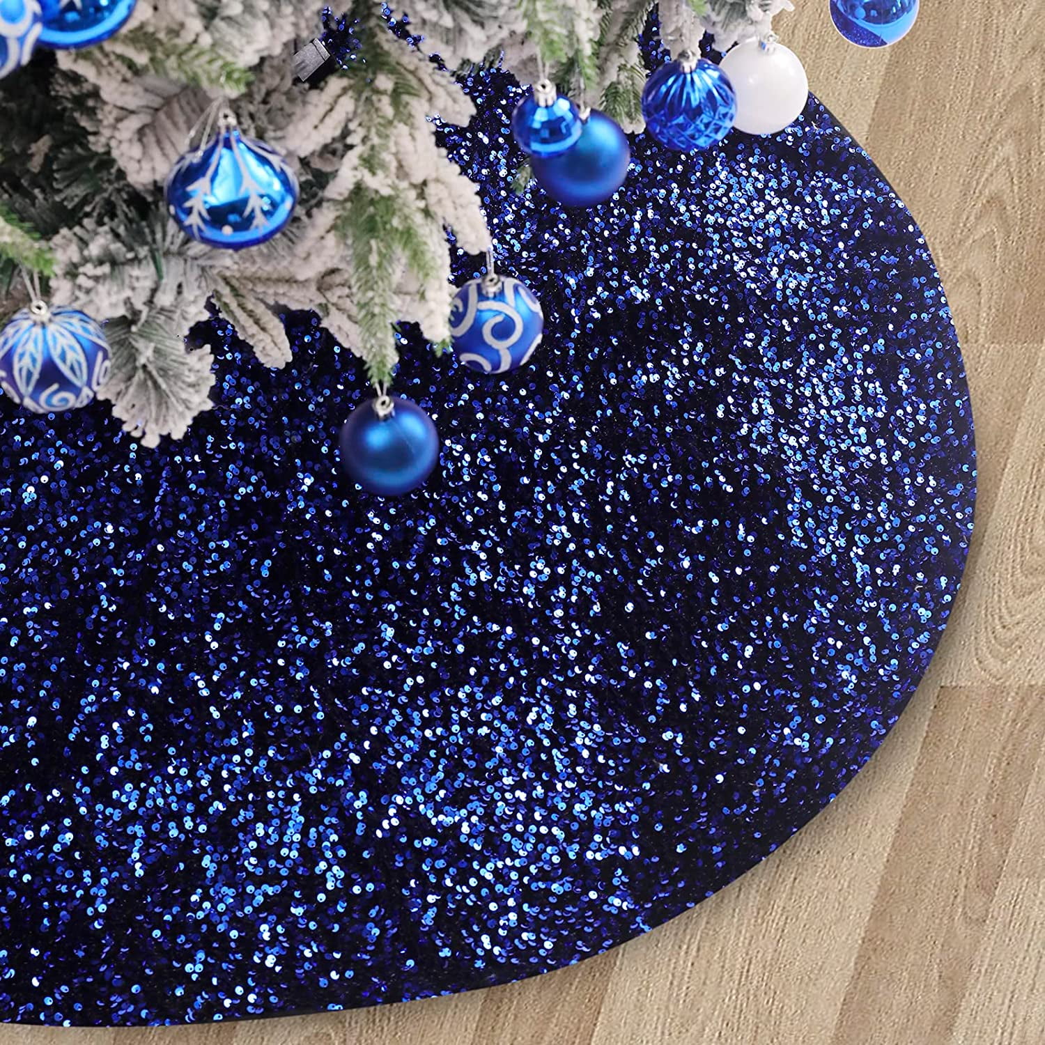 Blue Christmas Tree Skirt 
