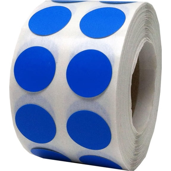 Blue Circle Stickers, 13 mm 1/2 Inch Dot Labels 1000 Pack