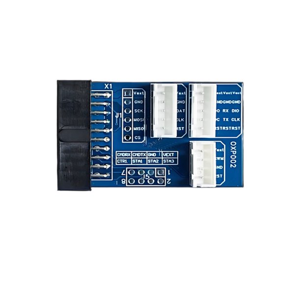 Programming Adapter Circuit Board with Small Rectangular Format for P100 Desktop Troubleshooting Tasks, Learning Stations and Single Board Use