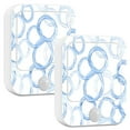 Blue Circular Patterns 2 Pack Night Light with Motion Sensor