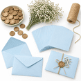 Blue Classic 50 Set Wedding Invitations Wraps Envelopes with Supplies ...