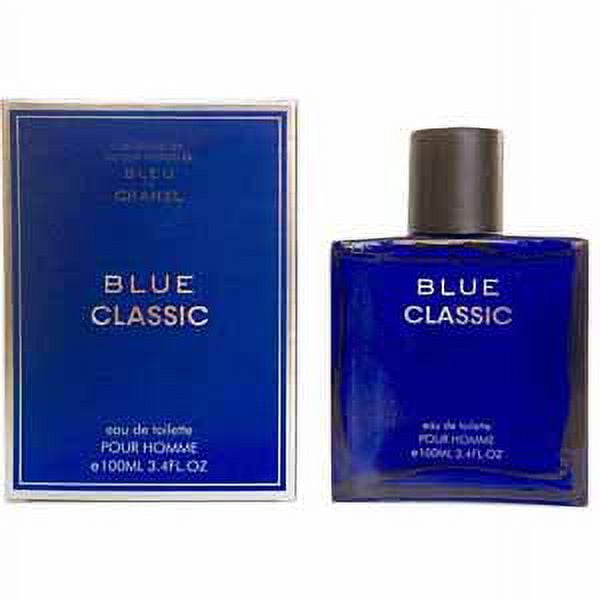 Blue Classic By Eurolux For Men's Eau de Toilette 3.4 fl oz 100 ml 