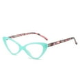 thumbnail image 1 of Blue Classic Cat Eye Reading Glasses for Women, Blue Light Blocking Retro Readers 1.0, Ladies Plastic Spring Hinge Presbyopia Glasses +1.00, 1 of 4