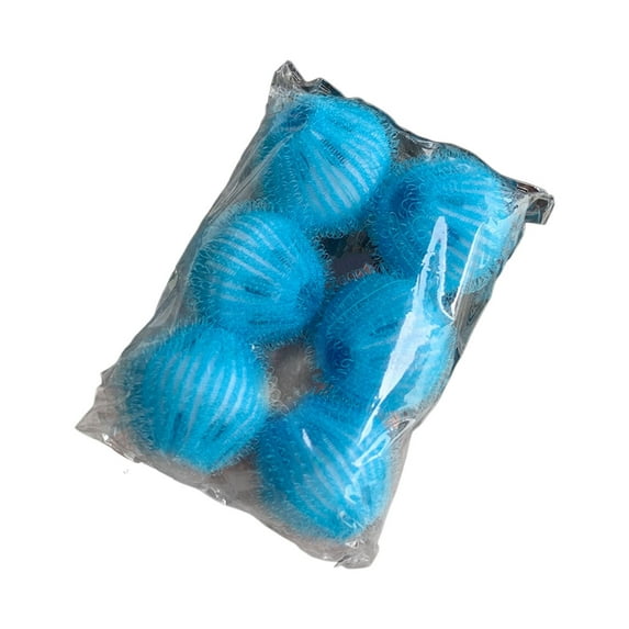 Blue Cleaning Ball Set 6 Pieces For Washing Machine Removes Hair And Lint From Clothing Reduces Wrinkles And Drying Time