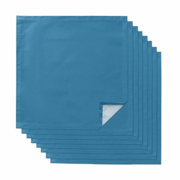 Blue Cloth Napkins, Modern Pure Wave Ride Washable and Reusable Dinner Napkins Set of 8, Table Napkin for Kitchen Party Birthday Wedding Hotel Housewarming 20"x20"