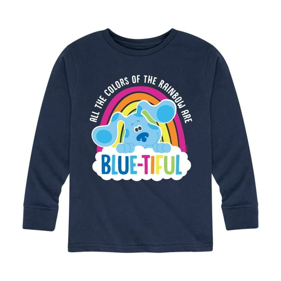 Blue Clues & You! - All The Colors Of The Rainbow Are Blue-tiful - Toddler And Youth Long Sleeve Graphic T-Shirt