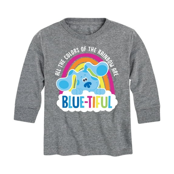 Blue Clues & You! - All The Colors Of The Rainbow Are Blue-tiful - Toddler And Youth Long Sleeve Graphic T-Shirt