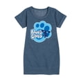 thumbnail image 1 of Blue Clues & You! - Blue Clues Paw Logo - Toddler And Youth Girls Fleece Dress, 1 of 5