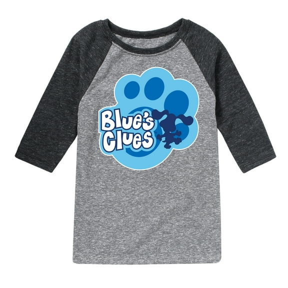 Blue Clues & You! - Blue Clues Paw Logo  - Toddler And Youth Raglan Graphic T-Shirt