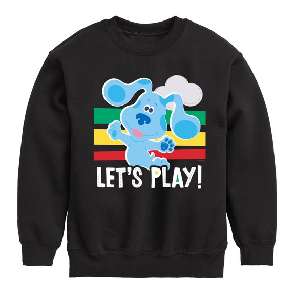 Blue Clues & You! - Blue Let's Play - Toddler And Youth Crewneck Fleece Sweatshirt