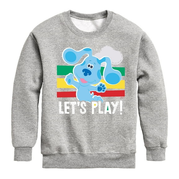 Blue Clues & You! - Blue Let's Play - Toddler And Youth Crewneck Fleece Sweatshirt