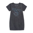 thumbnail image 1 of Blue Clues & You! - Blue Outline - Toddler And Youth Girls Fleece Dress, 1 of 4