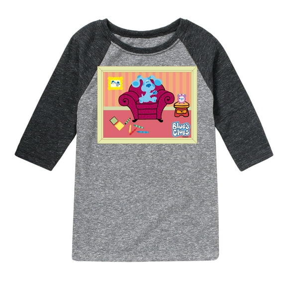 Blue Clues & You! - Blue Polaroid - Toddler And Youth Raglan Graphic T-Shirt