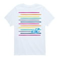 thumbnail image 1 of Blue's Clues & You! - Blue Rainbow Lines - Toddler & Youth Short Sleeve Graphic T-Shirt, 1 of 5