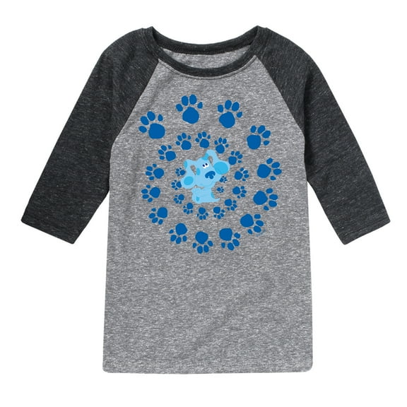 Blue Clues & You! - Blue Spiral - Toddler And Youth Raglan Graphic T-Shirt