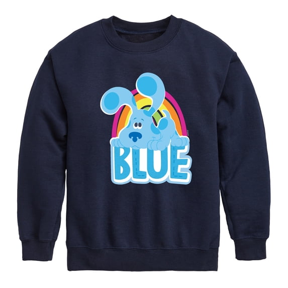 Blue Clues & You! - Blue - Toddler And Youth Crewneck Fleece Sweatshirt