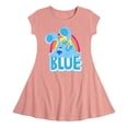 thumbnail image 1 of Blue Clues & You! - Blue - Toddler And Youth Girls Fit And Flare Dress, 1 of 1