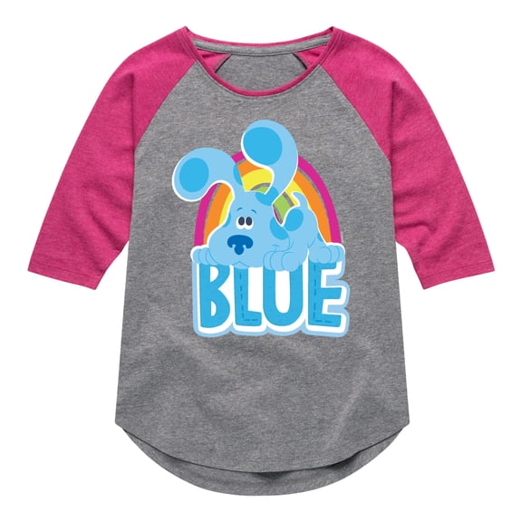 Blue Clues & You! - Blue - Toddler And Youth Girls Raglan Graphic T-Shirt