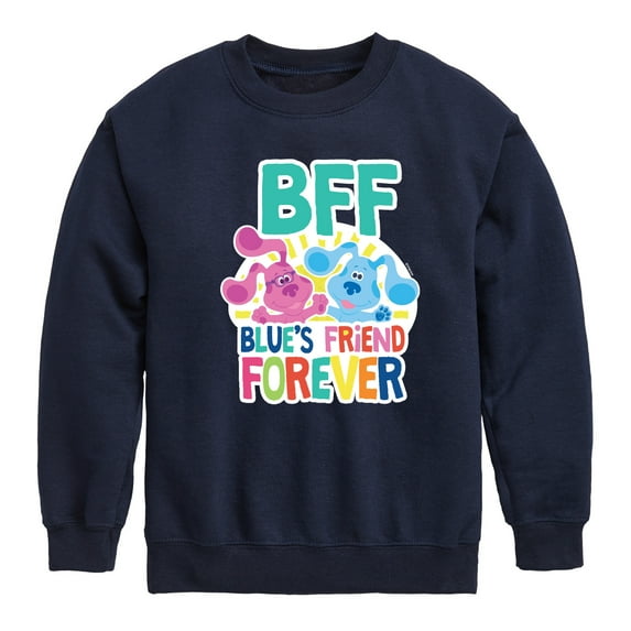 Blue Clues & You! - Blue's Friend Forever - Toddler And Youth Crewneck Fleece Sweatshirt