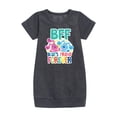 thumbnail image 1 of Blue Clues & You! - Blue's Friend Forever - Toddler And Youth Girls Fleece Dress, 1 of 4