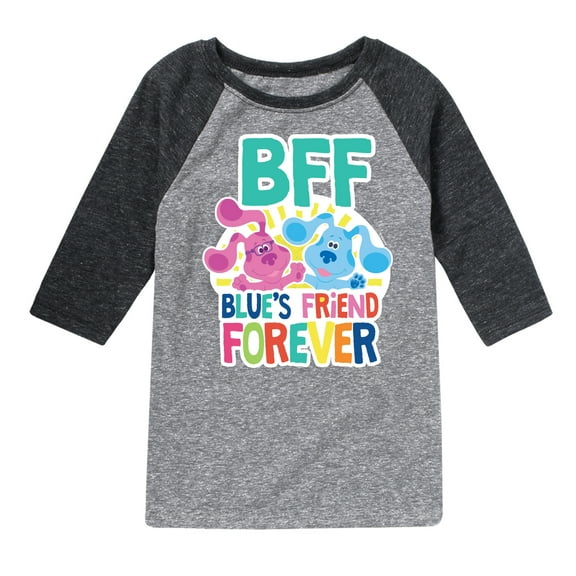 Blue Clues & You! - Blue's Friend Forever - Toddler And Youth Raglan Graphic T-Shirt