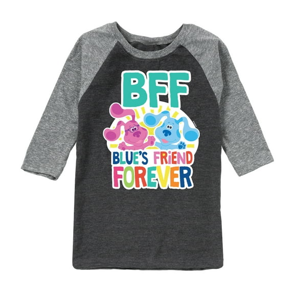 Blue Clues & You! - Blue's Friend Forever - Toddler And Youth Raglan Graphic T-Shirt