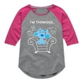 thumbnail image 1 of Blue Clues & You! - Blue's Thinking Chair - Toddler And Youth Girls Raglan Graphic T-Shirt, 1 of 4