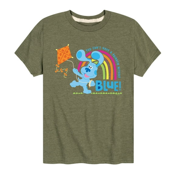 Blue's Clues & You! - Can't Have Rainbow Without Blue - Toddler & Youth Short Sleeve Graphic T-Shirt